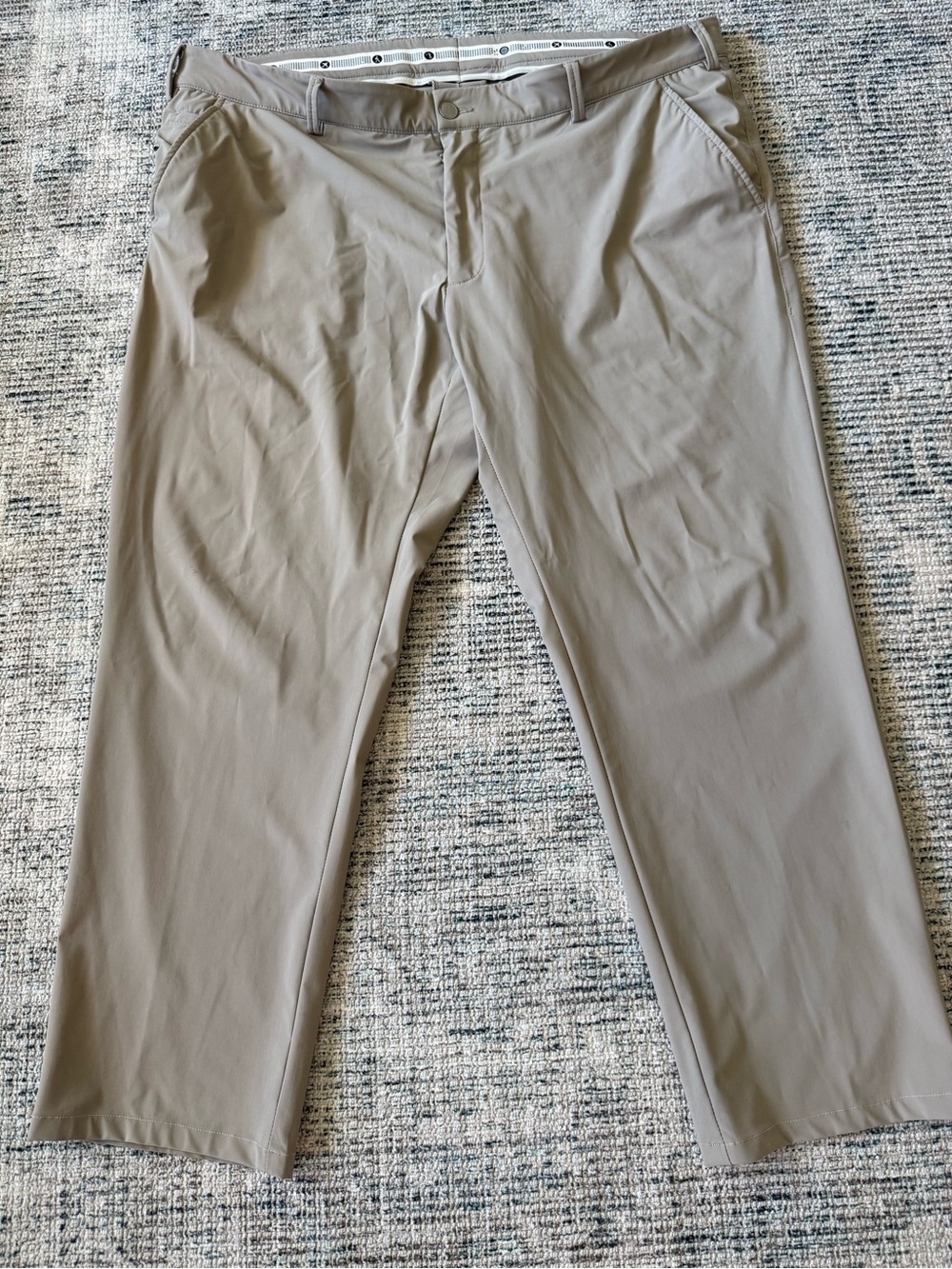 Ballin Performance Slim Fit Stretch Chino Pants 42 Taupe